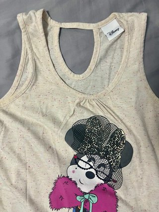 Pijama Verano Disney Minnie Beige y Rosa