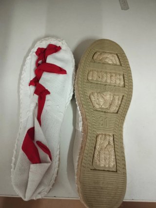 Alpargatas blancas talla 31