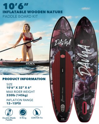 Tabla Paddle Surf DAMA Dark Flower 320cm