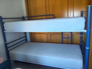 Literas nuevas 90cm somieres madera