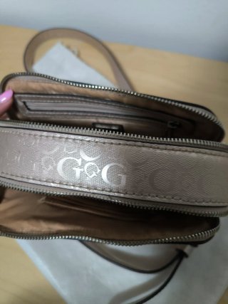 Bolso Guess Beige/Dorado Mujer