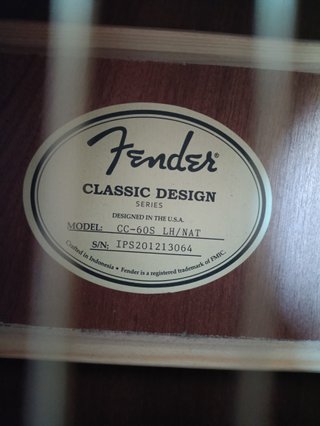 Guitarra Acústica Fender CC-60S Natural