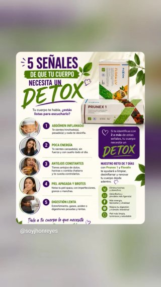 5 Señales Detox Cuerpo