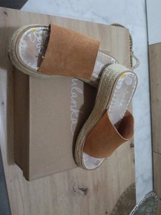 Sandalias Ulanka cuña esparto