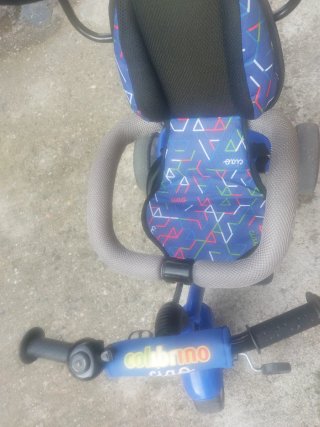 Triciclo Colibrì blu con cappottina