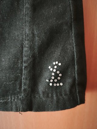 Minifalda negra denim Talla S