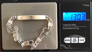 Pulsera Plata Ley Carmen Mónica + Regalo