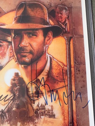 Póster Indiana Jones Firmado Ford y Connery