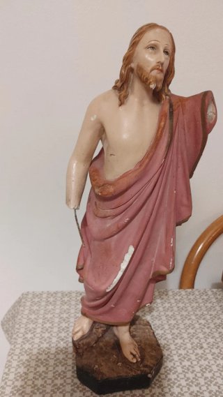 Statua Gesu' gesso inizio XX secolo