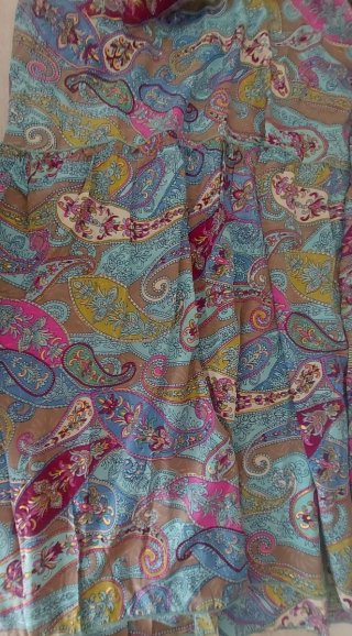 Vestito lungo estivo fantasia paisley