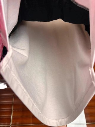 Vestido Corto de Flecos Tricolor Talla M (Blanco,