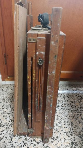 2 Caballetes de madera transportables
