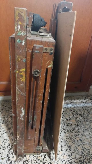 2 Caballetes de madera transportables