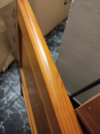 Cabecero de madera provenzal. Cama completa 90cm