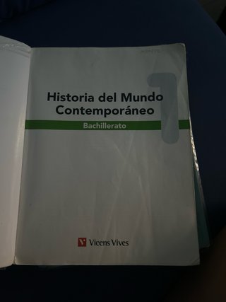 Historia del mundo contemporáneo 1 Bachillerato