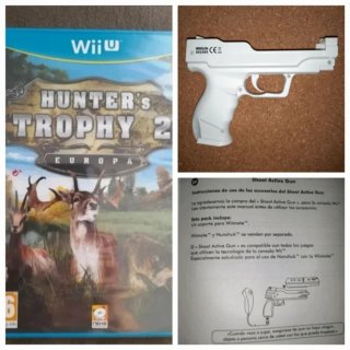 🇪🇦Precintado.Juego Wii U Hunter's Trophy+Pistola