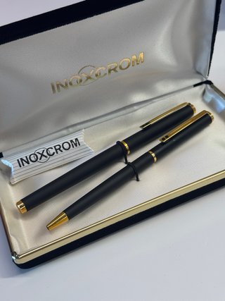 Juego Inoxcrom pluma y bolígrafo nuevo