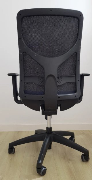 Silla de oficina/estudio azul y negra