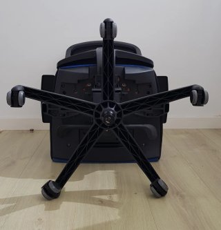 Silla de oficina/estudio azul y negra