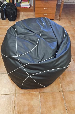 Puff Gigante Negro 110cm Sin Usar