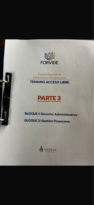 Temario iipp cuerpo especial acceso libre.