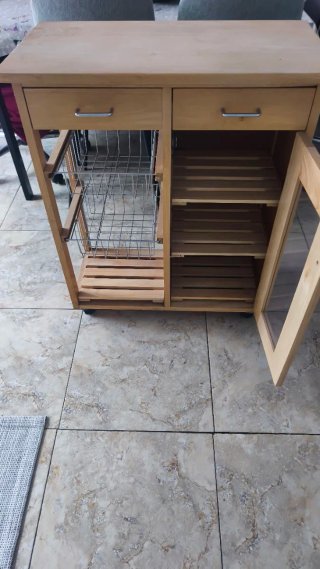 Mueble Verdulero de Cocina con Ruedas