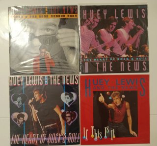 Huey Lewis & The News: Lote 21 singles 7"
