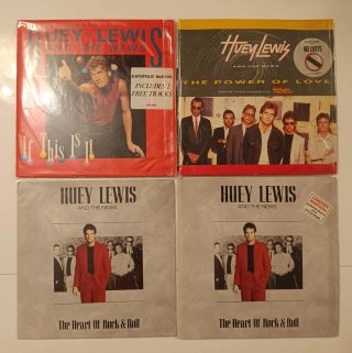 Huey Lewis & The News: Lote 21 singles 7"
