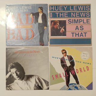 Huey Lewis & The News: Lote 21 singles 7"