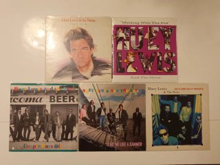 Huey Lewis & The News: Lote 21 singles 7"