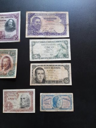 LOTE BILLETES DE ESPAÑA CIRCULADOS