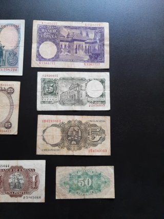 LOTE BILLETES DE ESPAÑA CIRCULADOS