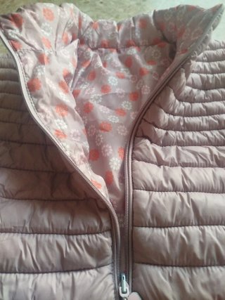 Chaqueta acolchada señora rosa reversible
