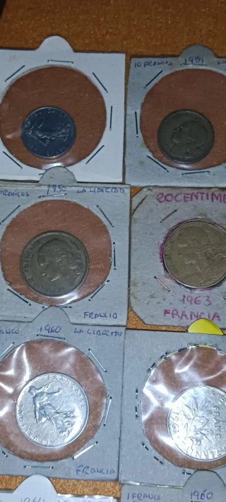 Lotto di monete antiche francesi