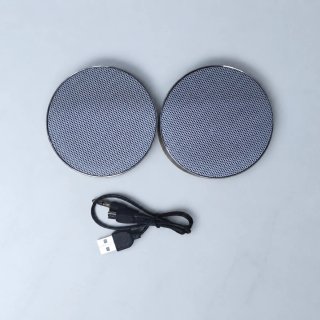 Altavoz Bluetooth Gris y Plateado