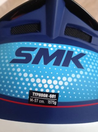 Casco Moto SMK TYPHOON Azul