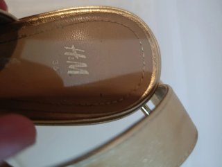 Sandalias doradas plataforma