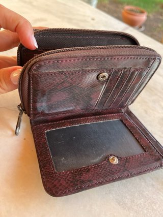 Monedero Visconti estampado cocodrilo