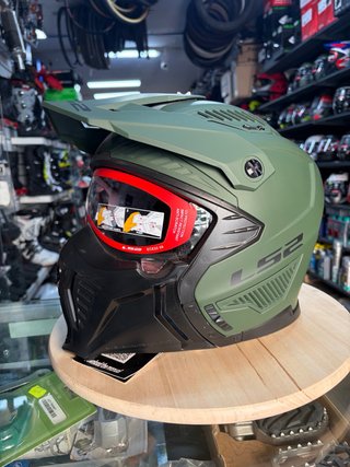 Casco Ls2 Drifter Verde Militar