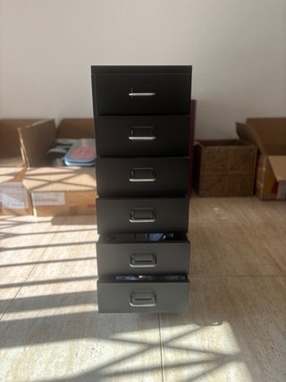 Cajonera de escritorio negra