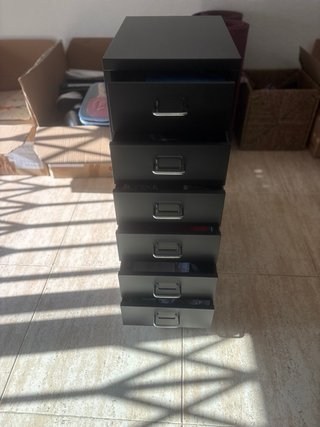 Cajonera de escritorio negra
