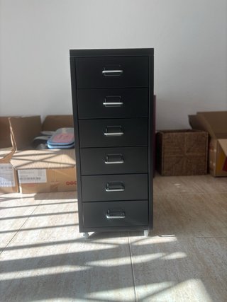 Cajonera de escritorio negra