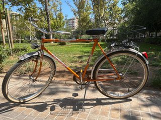 Bicicleta Clásica Vintage Naranja