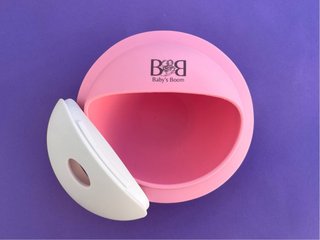 Vajilla rosa bebé espacial