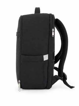 Mochila de viaje negra para low cost 40x20x25
