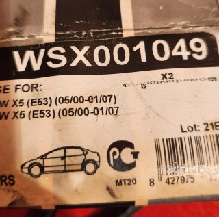 Sensor Desgaste Pastillas BMW X5