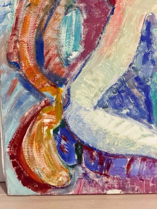 Pintura al Óleo Desnudo Femenino Fauvista