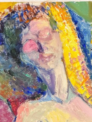Pintura al Óleo Desnudo Femenino Fauvista