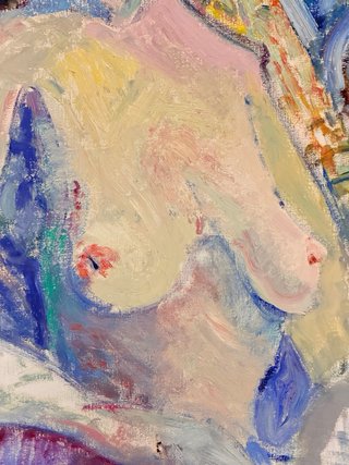 Pintura al Óleo Desnudo Femenino Fauvista