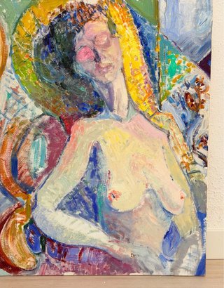 Pintura al Óleo Desnudo Femenino Fauvista